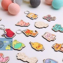 열쇠고리 나무공예 유아 미술놀이 초딩 유아 만들기 키트 초등학생 만들기 세트, 코끼리