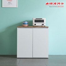라자가구 위드 소다 800 수납장 hy001 주방수납장, 화이트