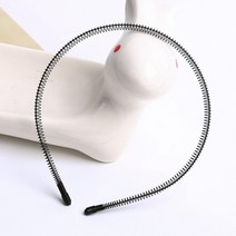 코일 철사 머리띠 남여 공용 헤어밴드