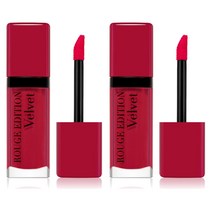 Bourjois 부르조아 Rouge Edition 루즈에디션 벨벳리퀴드매트 립 05 OLe Flamingo 올레 플라밍고 7.7ml 2개
