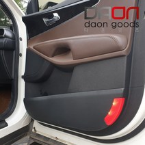 프리미엄 가죽 현대 그랜져TG 도어커버 문커버 스크래치방지, 블랙