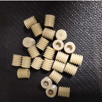 2pcs M4 M5 M6 Allen PEEK headless grups 나사 육각 소켓 부식 방지 고온 내산성베이스 볼트 6mm-8mm L, 03 M6x6mm