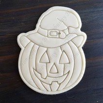 마녀모자 쓴 호박 쿠키커터/허니버니쿠키커터/아이싱쿠키커터/할로윈 쿠키커터, (B) 8.2 x 10.3 cm