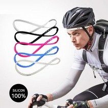 실리콘 땀밴드 머리밴드 운동헤어밴드 헬스용 자전거, 상품선택, 반투명