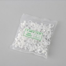 티테크 케이블 클립 고정 정리못형 6mm(100개)/T-CC06/전선이나 케이블 선을 고정할때 사용/선정리/고정형