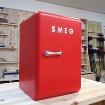 원목 수납함 공간박스 리빙박스 나무박스 정리함 보관함 1도어 (레드 SMEG)