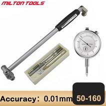 50-160mm 0.01mm 게이지 다이얼 표시기 보어 0.001 "게이지 (2"-6 "범위) 딥 엔진 홀 실린, 04 50-160 no box