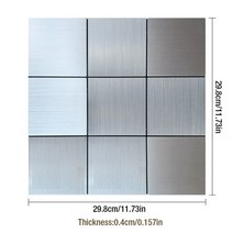 모자이크 바닥 욕실 베란다 현관 타일 모자이크타일 시트지 3d 금속 모자이크 벽 패널 자체 접착 벽 타일 벽지 방수 안티 소프트 가방 침실 바닥 세라믹 타일 벽 스티커, B