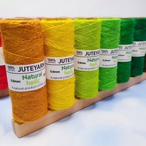 0.8mm 80m 컬러풀 황마끈 주트얀 칼라마끈 수세미뜨기 (55컬러) 수세미실, TEAL21