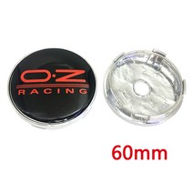 엠블러 앰블러4pcs 68 65 60 56 MM ABS OZ 휠 허브 센터 커버 림 캡 자동차 로고 배지 엠 블 럼 외관 액세, 08 60mm Black Red