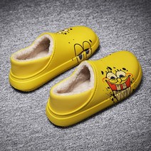 겨울 여자 신발 스폰지밥 커플 면 슬리퍼 9999-1