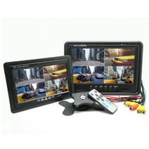 차량용 화면분할 모니터 1200x600 HD급 고화질_후방지원_최대4분할, 7인치 화면분할모니터