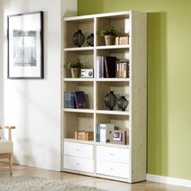 엘마 1200 하서랍 책장, 색상:화이트