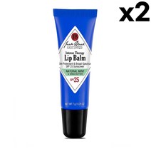 잭블랙 인텐스 테라피 립밤 SPF25 민트 시어버터 7g 2팩 Jack Black Natural Mint Shea Butter, 1개, 기본