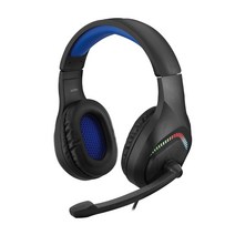 엑토 RGB LED 빅토리 유선 게이밍 PC 헤드셋, 블루, GBKS-15
