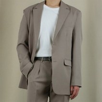 남자 봄 가을 심플 오피스 오버핏 블레이저 자켓 (6609610)