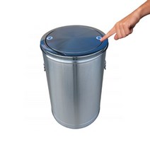 대형 스텐 75L 사무실 쓰레기통 휴지통 원형 업소용 586111EA, 상품선택, 75리터 385_680