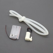 순환모터 수중 온수순환용 보일러 순환용 DC 3V-5V 저소음 마이크로 잠수정 모터 펌프 소형 워터 분수 물, 03 Pump battery box