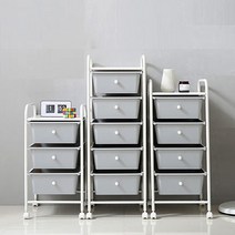 모던 트롤리 이동식 수납장 국민 기저귀정리함 유아 수납 서랍장 바구니 (3/4/5단), 3단, 그레이