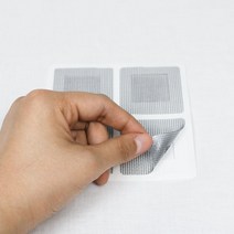 모노플랫 방충망 보수테이프 사각 소 4입 방충망시트 창문방충망, 단품