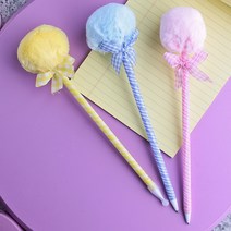 뽀송뽀송 솜뭉치 팬시 볼펜 특이한볼펜 학원홍보용