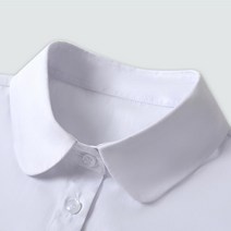 여성 넥 카라 케이프 이너 페이크 목티 셔츠 레이어드 레이스 탈부착