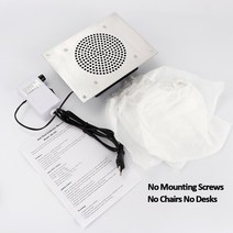 내장 테이블 책상 네일 먼지 흡입 진공 청소기 매니큐어 집진기 기계 젤 리무버 장치, 01 Silver_01 미국
