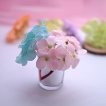 수국 비누꽃 큰사이즈 낱개 조화 도매, #05_연보라