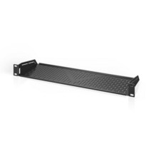 AC Infinity 통기성 캔틸레버 1U 범용 랙 선반 15.2cm 깊이 48.3cm 장비 랙용. 튼튼한 2.4mm 냉간 압연 강철 18.1kg 용량