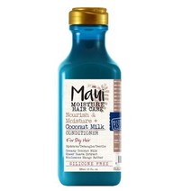 Maui Moisture 영양 및 수분 + 코코넛 밀크 컨디셔너 곱슬머리에 수분을 공급하고 엉킴을 방지합니다 가벼운 데일리 모이스처라이징 컨디셔너 비건 실리콘 및 파라벤 프, Conditioner