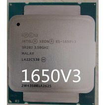 인텔 Xeon E5 1650 V3 3.5GHz 6 코어 15Mb 캐시 LGA2011-3 CPU 1650-V3 프로세서, 한개옵션0