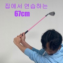 골프스윙연습기 상상아이언 골린이 주니어 연습용 골프채, 블루