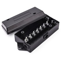 트레일러 쟉키 잭 리프트 카라반 캠핑 자키 휠Mictuning 7 포트 트레일러 185, 검은색