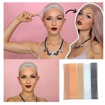 논슬립 가발 고정 밴드 실리콘 헤어밴드 미끄럼방지 통가발 머리밴드 요가 필라테스 런닝 스포츠, 베이지