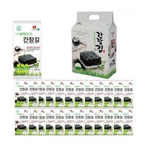 [대천김] 새싹보리간장김(도시락김)24봉 세트, 1BOX