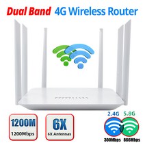 baibiaoda lt260a 무선 4g wifi 라우터 sim 카드 슬롯 2.4gamp 5.8g 듀얼 밴드 1200mbps 고속 5g 라우터 3g 4g lte 라우터, 협력사, 아시아 버전