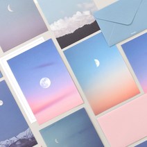 포토 편지지 - Moon 8종, 08.Blue night