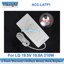 ACC-LATP1 스위칭 어댑터 LG 호환 32UN88A 38GL950G 38WK95C-W 32BL95U ADS-210NL-19-3 195210E 충전기 19, 01 White