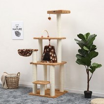 럭셔리 원목 해먹 공간 박스 운동기구 나비나무 펫모닝 캣츠드림 원룸 DIY 스크레쳐 캣타워, A6403 정품