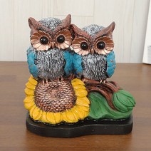 BUyuS소품 부엉 장식 데일리데코 엔티크 차비시굿딜 브이숍, A형-해바라기 부엉이