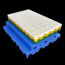 창고바닥 플라스틱 깔판 팔레트 베란다 냉동창고 조립식, 무독성무취(두꺼운능직물60x30x3cm)블루
