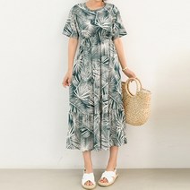 드레스날다 시원한 보라카이 트로피컬 롱 원피스(ops1097)
