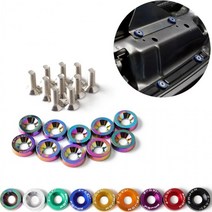 펜더와셔볼트 알루미늄 휀다 와샤 볼트 번호판, 골드 KGD07807