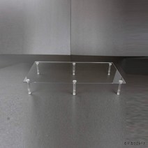 MDG9353 아크릴 선반 진열대 투명 직사각 AC-003 계단식진열대/매장진열대/미니선반/미니진열대, 1개