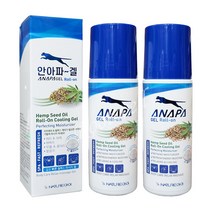 안아파 겔(100g) - 롤온타입(Roll-on) 쿨링마사지겔, 2EA+마술패치2매