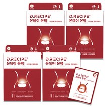 디레시피 온데이 온팩 아랫배 온찜질 케어 5매입x4개, 1개