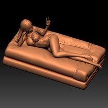 STL 형식의 여성 파일 CNC 및 3D 프린터 용 모델, 한개옵션0