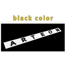 폭스바겐 CC 아르테온용 3D 글꼴 문자 로고 자동차 스타일링 개조된 트렁크 블랙 배지 스티커 장식 액세서리, black color