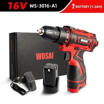전동 드릴 다이소 시멘트기와 스위스밀리터리 WOSAI 12V 16V 드라이버 임팩 뻰찌, 협동사, 16V WS-3016-A1
