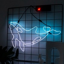 DIY 네온사인 만들기 키트 도안포함 제작 세트 네온싸인 셀프네온, NO.5.WHALE(고래)
